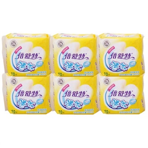 倍舒特 绵柔迷你卫生巾独立6包组合装180mm/共60片