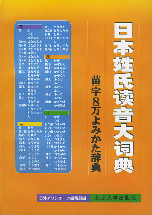 日本姓氏读音大词典 日 国际联谊出版公司编著 英语与其他外语 微博 随时随地分享身边的新鲜事儿