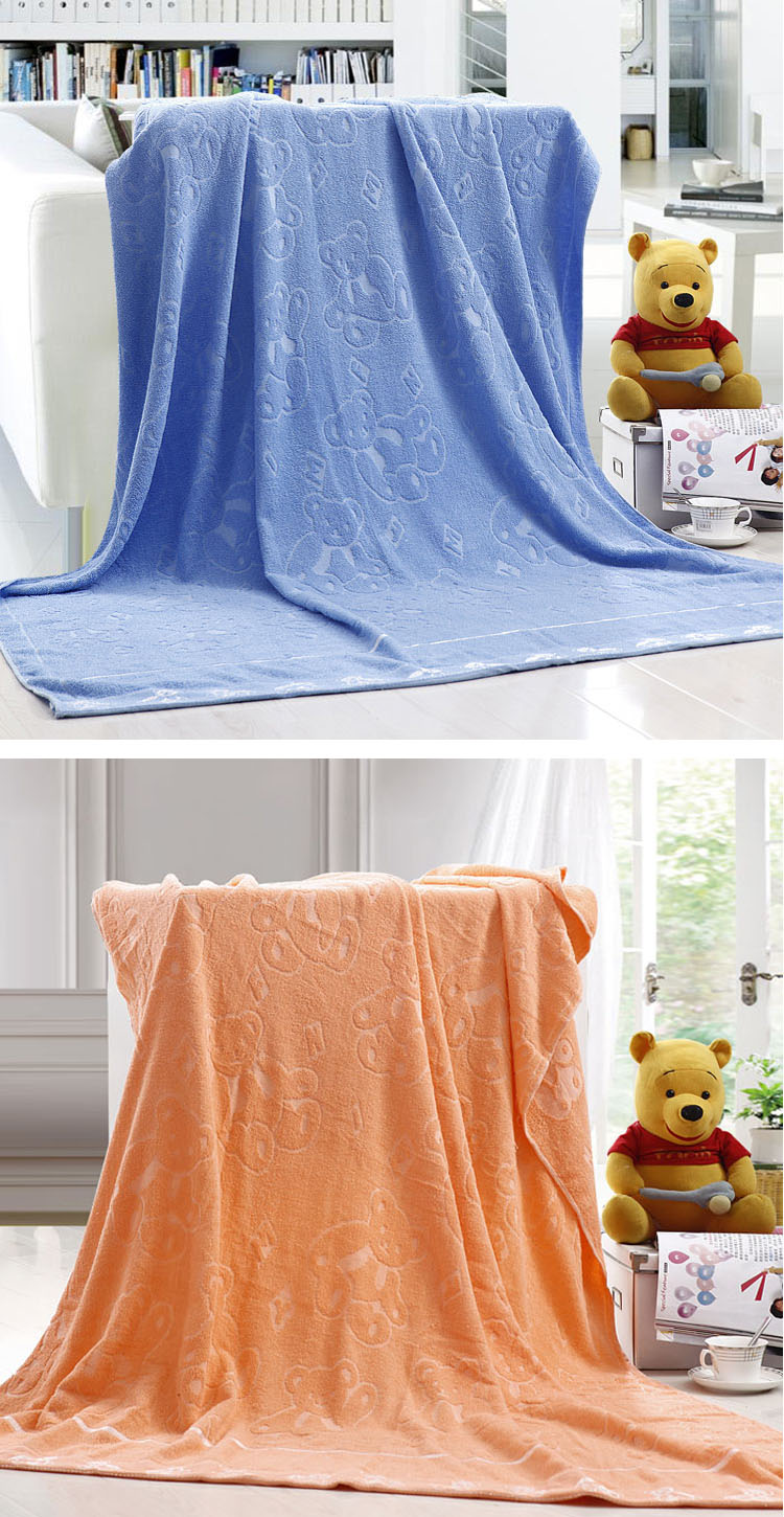 唯舒家纺 单人纯棉提花毛巾被